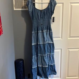 NWT Anthropologie LAPIS Maxi Dress